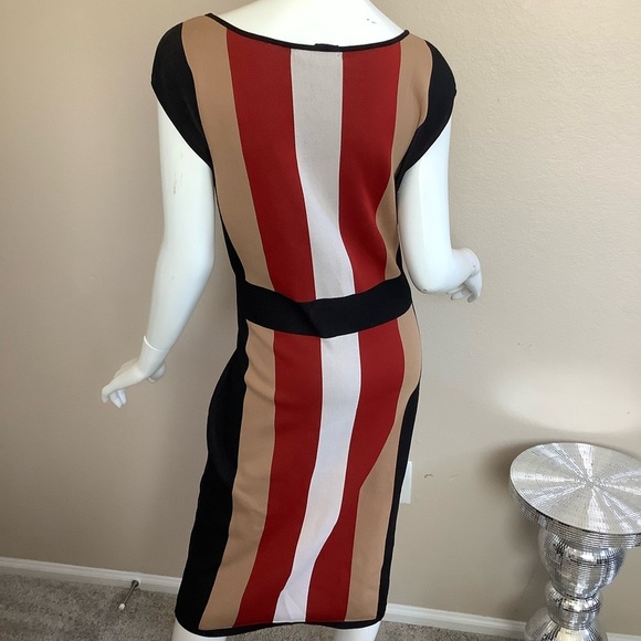 NY & C New York & Company Striped Knit Multicolor Dress - Picture 5 of 7